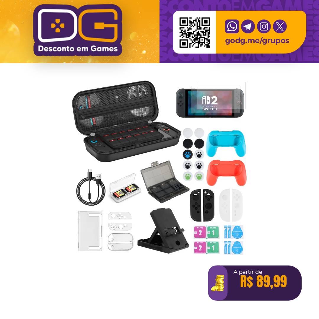 Kit 32 Acessórios Para Nintendo Switch 2