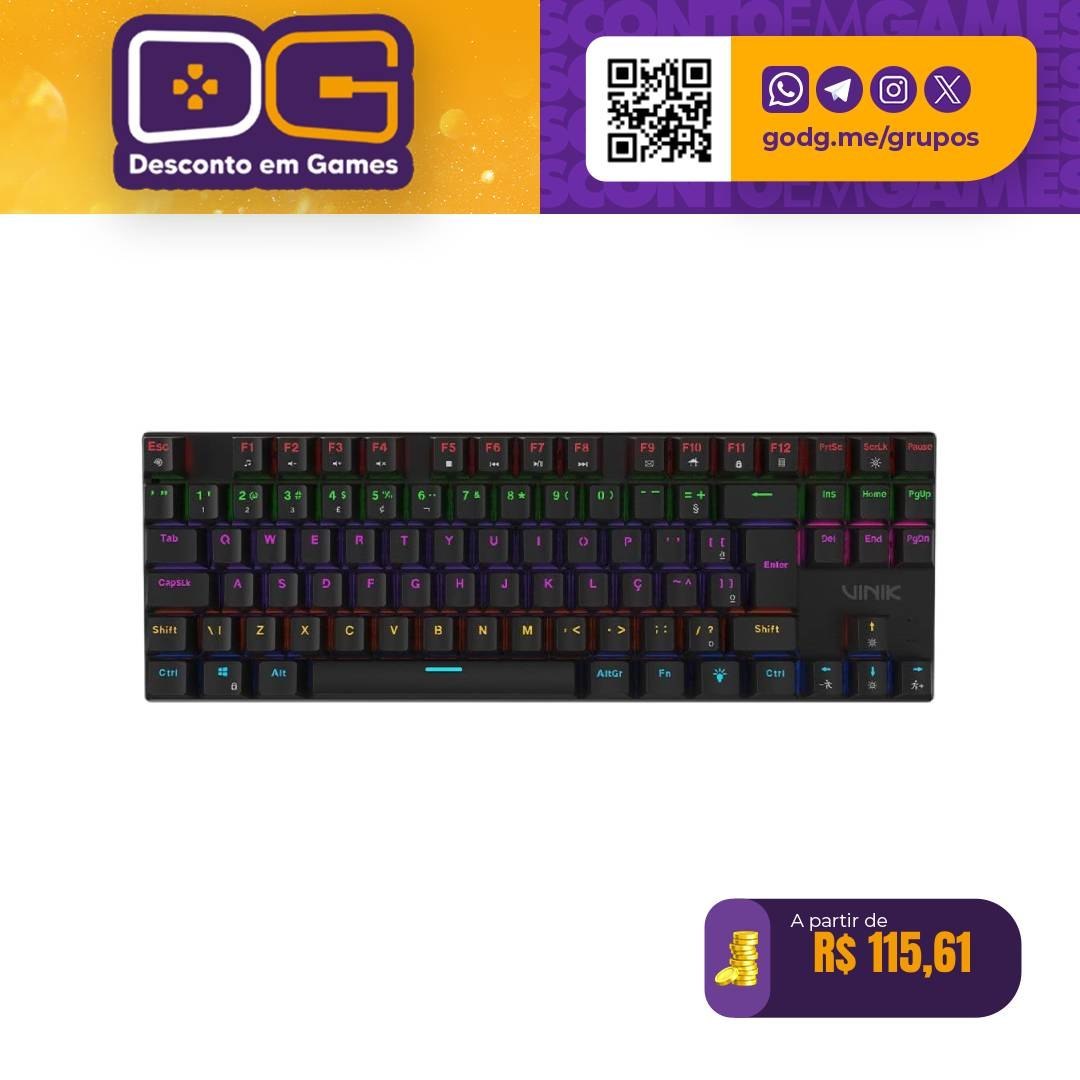 Teclado Mecânico 75% Vinik Anihi TKL - Switch Red - ANIHI75RD