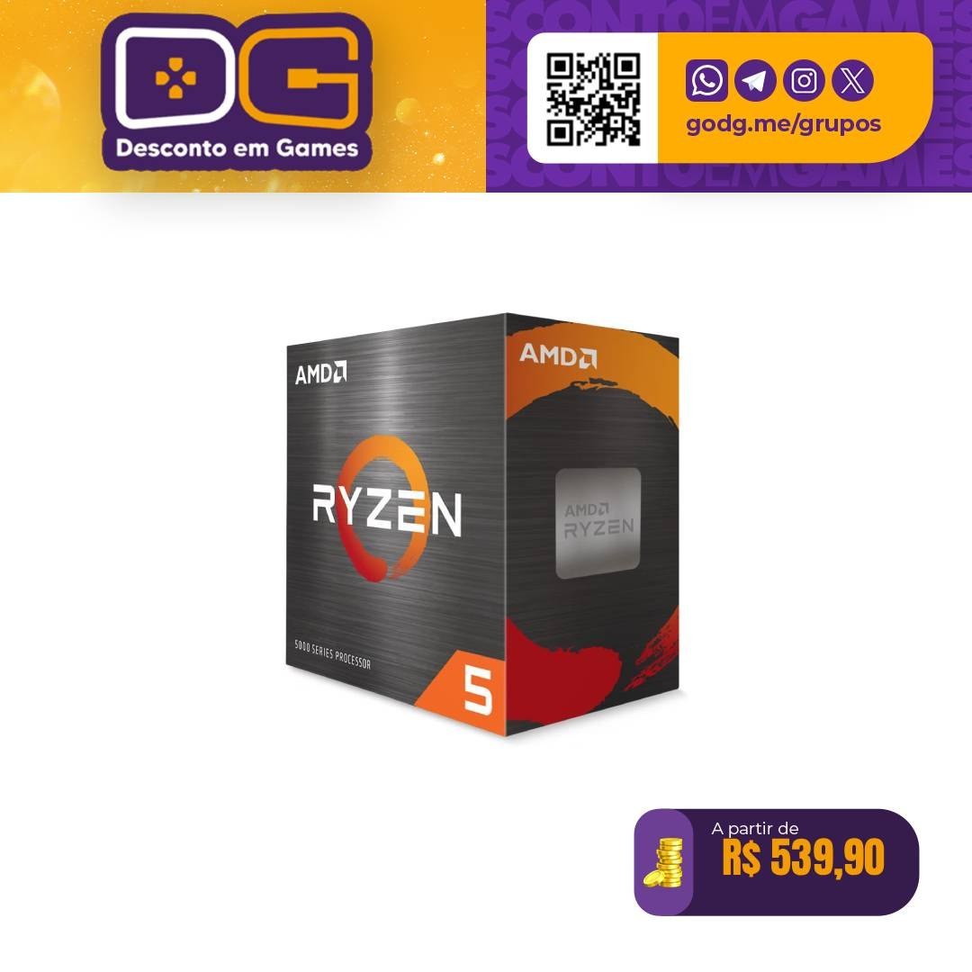 Processador AMD Ryzen 5 5500 100100000457BOX, Cerâmica Cinza