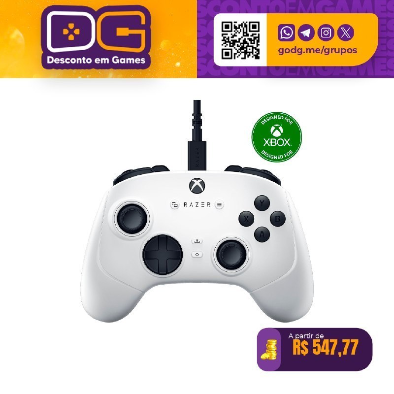 Controle Razer Wolverine V3 Tournament Edition com fio para XBOX e PC
