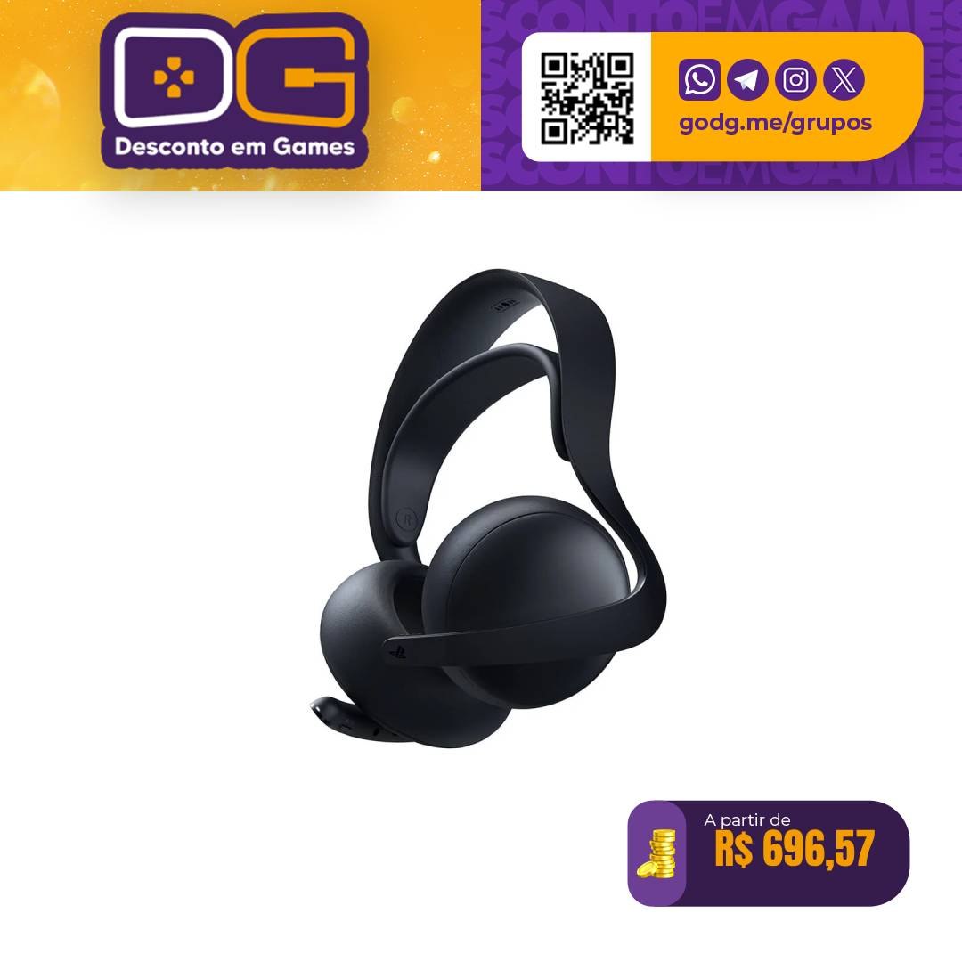 Headset sem fio PULSE Elite – Midnight Black (Amazon)