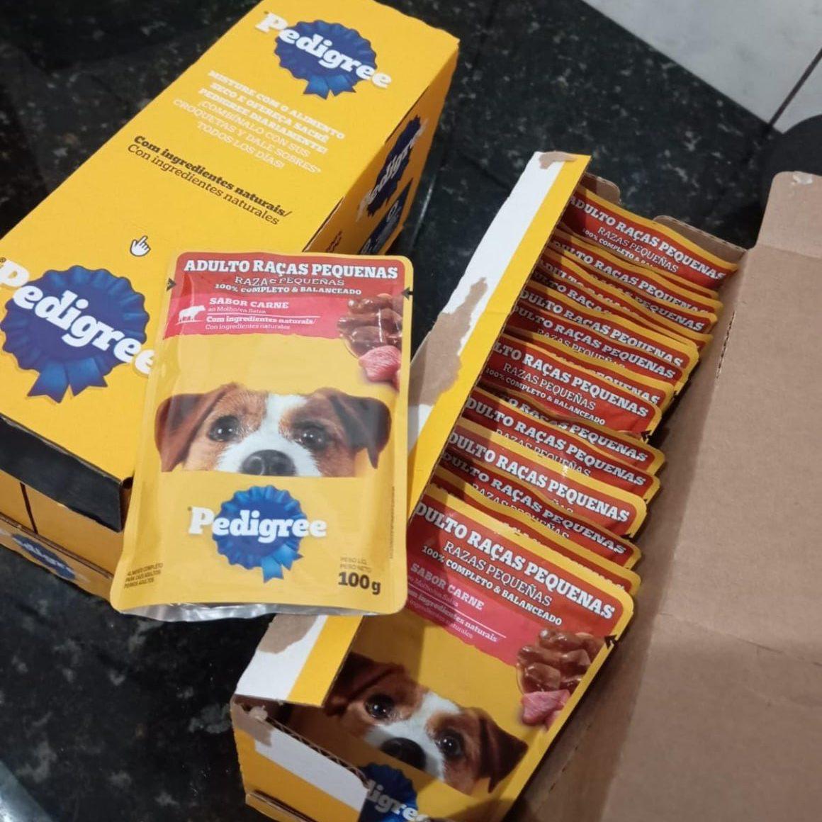 Pack Ração Úmida Pedigree Sachê Carne ao Molho para Cães Adultos de Raças Pequenas 100 g - 18 unidades