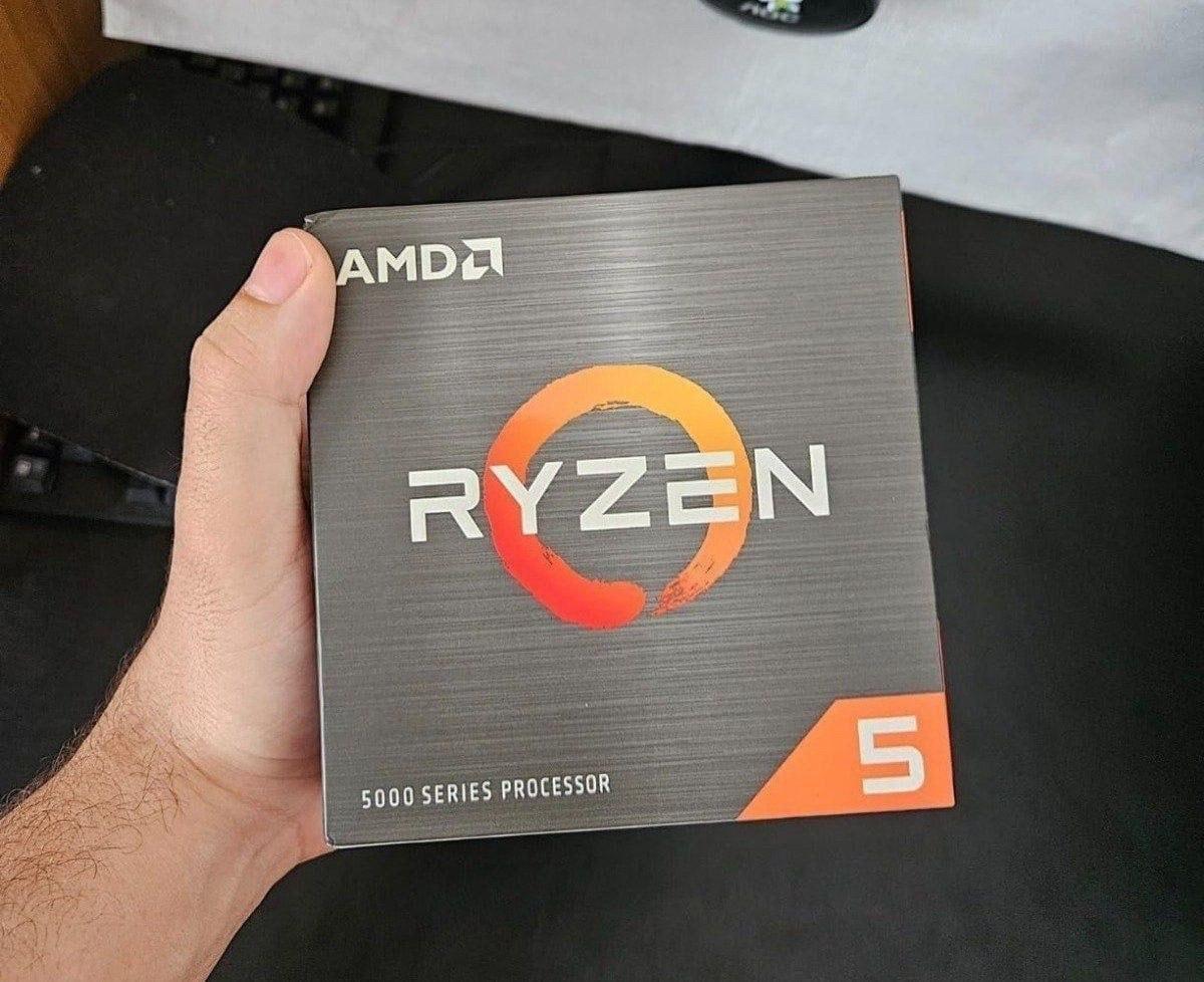 Processador AMD Ryzen 5 5500 100100000457BOX, Cerâmica Cinza