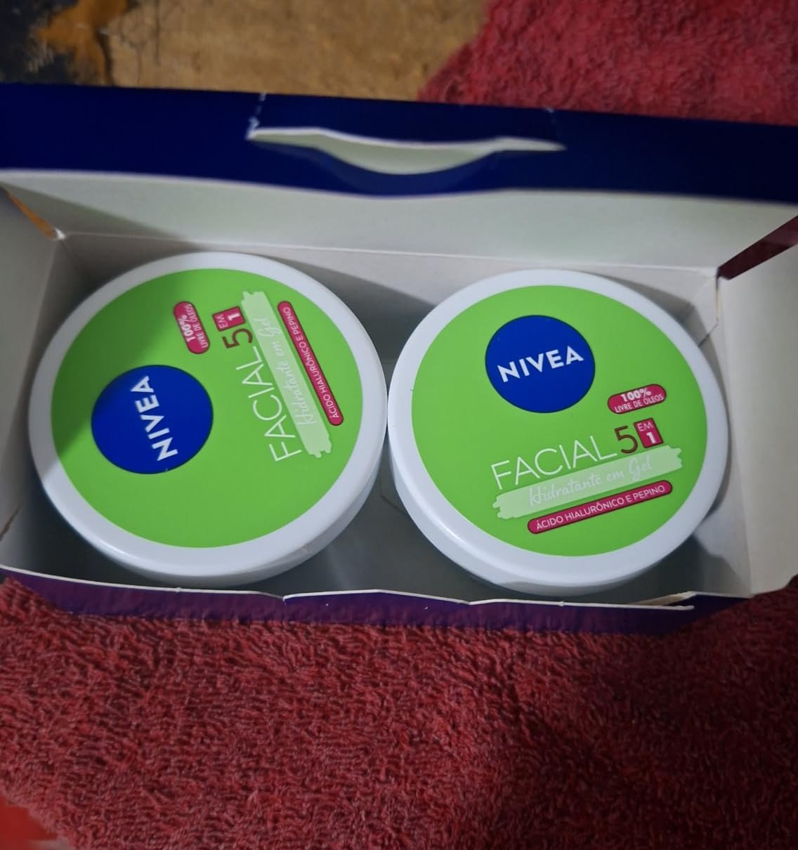 NIVEA Kit Hidratante Facial em Gel Ultraleve 100g - 2 Unidades