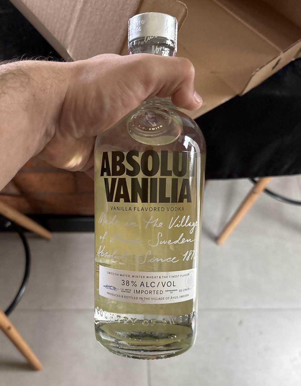 Vodka Absolut Vanilia - 750 ml