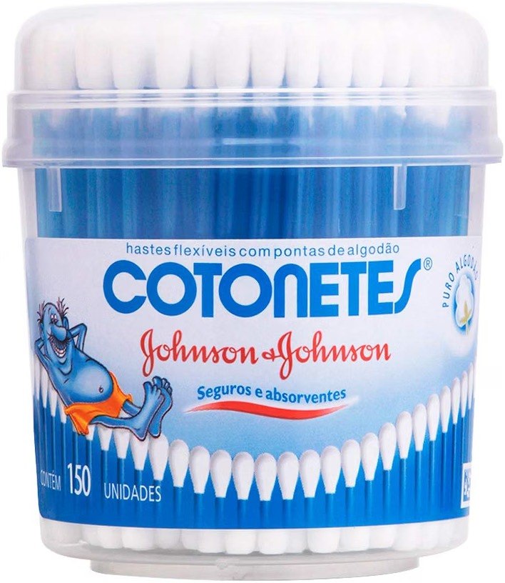 Cotonetes Hastes Flexíveis Pote 150un