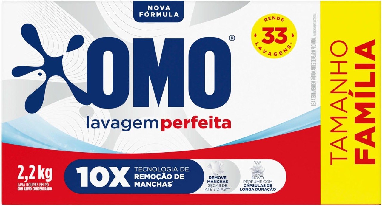 Sabão Em Pó Omo Lavagem Perfeita 2.2Kg